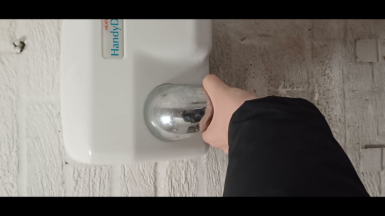 Derwent Park Mens WC Unbranded Wall Mounted Sink & Heatrea Handy Dri 24 Model A Auto hand dryer