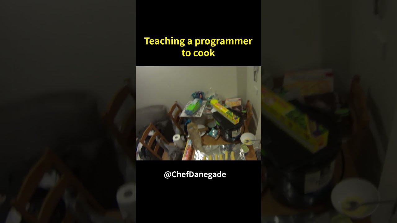 Teaching a programmer to cook