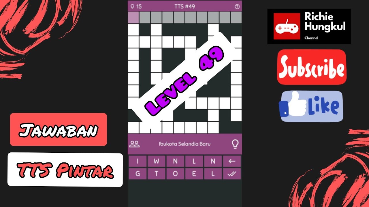 Jawaban Tts Pintar Level 49 Youtube