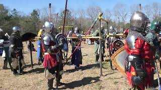 Town Battle, Gulf Wars 2025 Heavy Armored Combat. SCA Rattan Fighting. 3.11.25