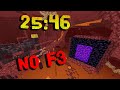 PB con un GODSEED ma entrata nel Nether TERRIBILE - Speedrun NO F3