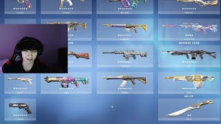 Details Sinatraa Flexing his Skin Collection in Valorant Update