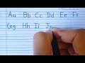 Abcd in small letter with  capital letter for students