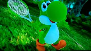 Mario Tennis Aces - Peach And Daisy Vs Dk And Yoshi Piranha Plant Forest