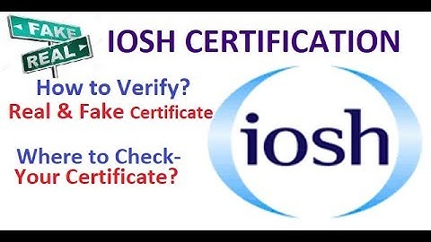 How to verify your IOSH certificate by best safety I IOSH I Diploma I training institute in Patna