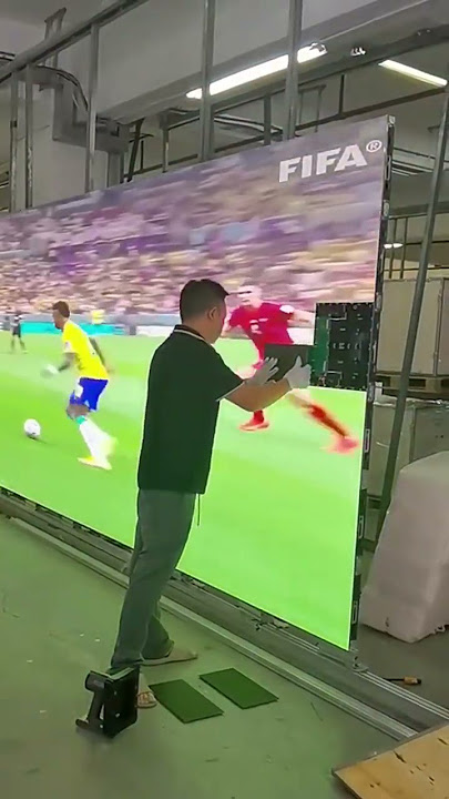 Connecting a large screen tv together 👀