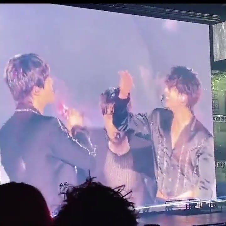 jinkook laughing at end of fake love #fakelove #jinkook #jungkook #fakelove #jin #ptdlasvegas #day3