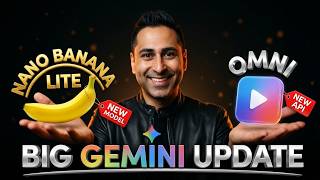 Google's NEW AI Updates Nano Banana LITE and Omni are INSANE