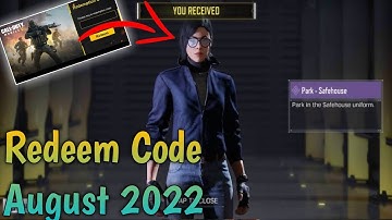 August 2 New Redeem Code Codm 2022 | Today Redeem Code Codm| Codm Codes 2022 | New Redeem Code Codm