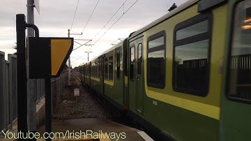 Irish Rail Dart EMU 8100 Departs Sutton For Howth