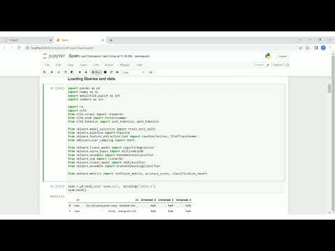 Spam detection technique using ML