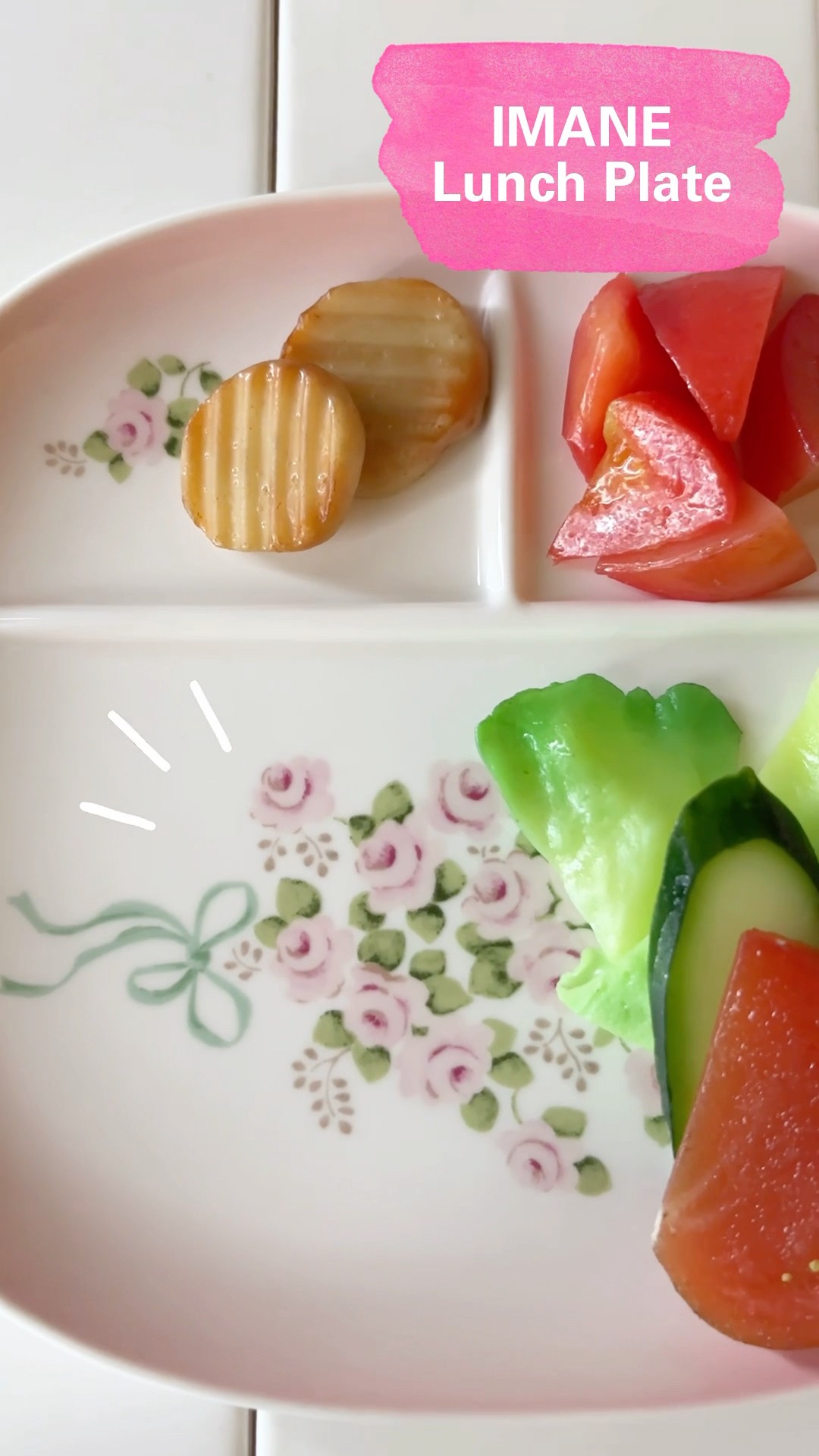 イマンのランチプレート♪ #イマン #食器紹介 #おうちカフェ
