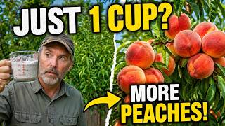 Just 1 Cup Makes Your Peach Tree Explode With So Many Fruits All Year Round