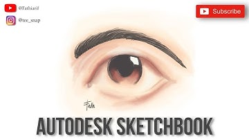 Autodesk Sketchbook [Eye Drawing Timelapse]