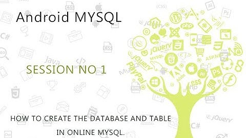 Android MySQL Database Tutorial 1   Create Database and Tables in Online MySQL    YouTube