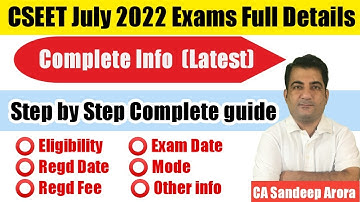 CSEET July 2022 Exams Full Details ! CSEET July 2022 Registration Announcement with Full Information
