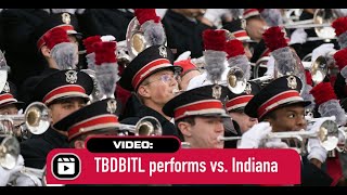 Ohio State Marching Band puts on a show before Indiana game