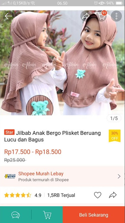 Rekomendasi Kerudung Anak|ShopeeHaul|RacunShopee|Link produk di komentar #shorts #shopee