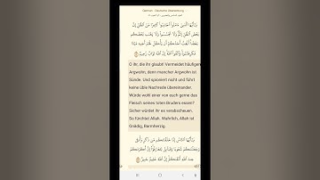 تلاوة يا أيها الذين آمنوا لا يسخر قوم من قوم بصوت علي جابر | الحجرات 11-13 | مترجم للألماني