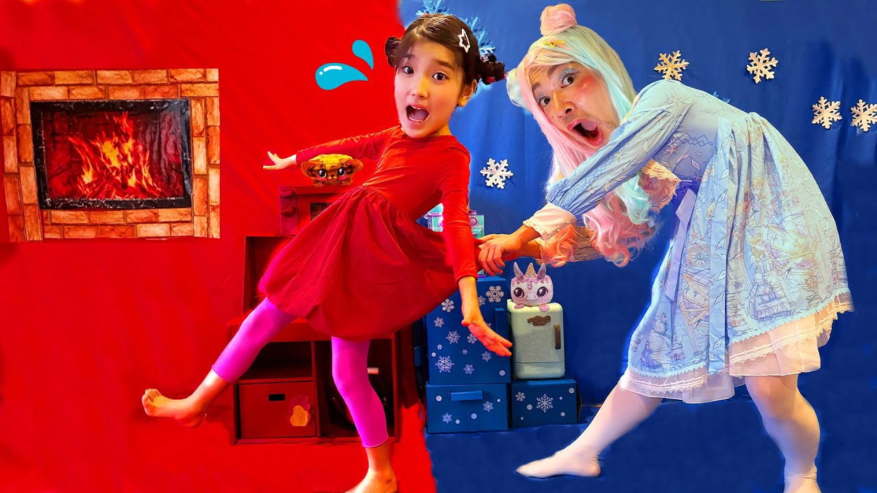 hot vs cold challenge. red vs blue - YouTube