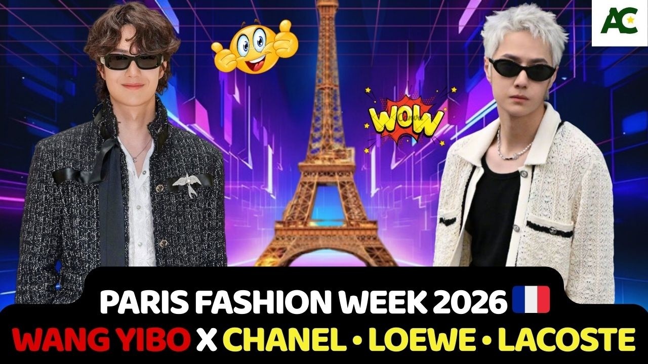 🔥 Wow! Wang Yibo’s Explosive March in Paris: Appearing at Chanel, Loewe, and Lacoste in One Journey