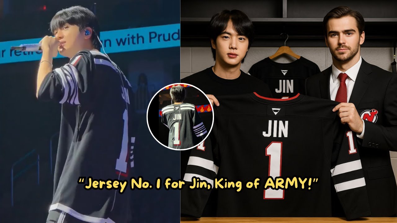 Jersey Number 1 for BTS's Jin from New Jersey Devils Shocks ARMY