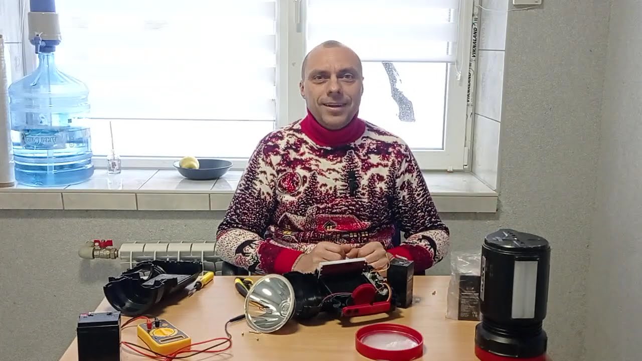 Пошуковий фонар: Заміна аккумулятора