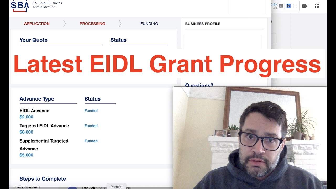 EIDL Grant and Loan Portal and Approval Updates
