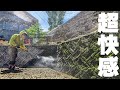 30年以上放置された壁をコストコ業務用高圧洗浄機で洗ってみたら・・・