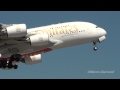 Emirates Airbus A380 TAKE-OFF @ ROME FIUMICINO 16R / HD