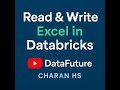 Read and Write Excel files in Spark | Step-by-Step Tutorial | Databricks | PySpark