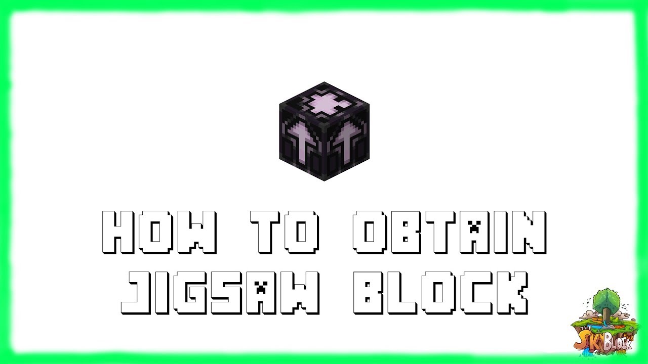 Minecraft 1.18.1 How to Obtain a Jigsaw Block! (2022) YouTube