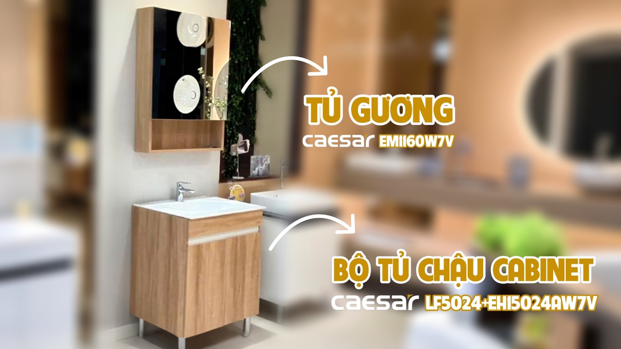Tủ gương CAESAR EM1160W7V