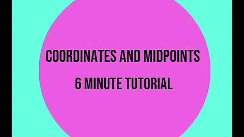 Coordinates .... finding the midpoint GCSE maths revision