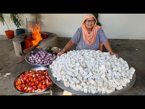 PANEER 2 PYAZA Recipe | Paneer Recipe | Desi Style Paneer Making | Veg village food