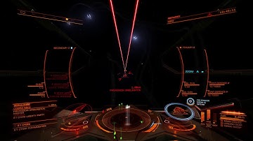 Elite Dangerous hybrid Federal Gunship & SLF vs NPC Anaconda & Cobra mk3