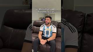 Ronaldo fans when Messi scores vs Messi fans when Rolando scores