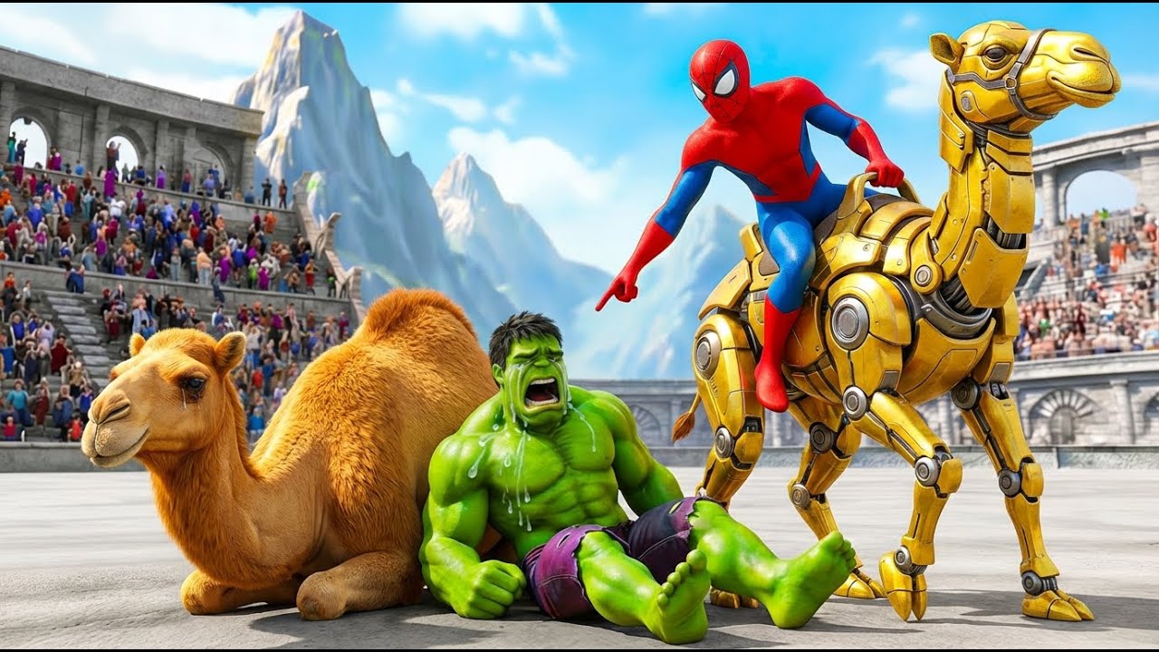 🕷️ SPIDERMAN Wins The Magic Legendary Сamel Racing Championship – Epic Racing Challenge