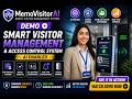 MemoVisitorAI Demo | Smart Visitor Management &amp; Access Control System (AI Enabled)