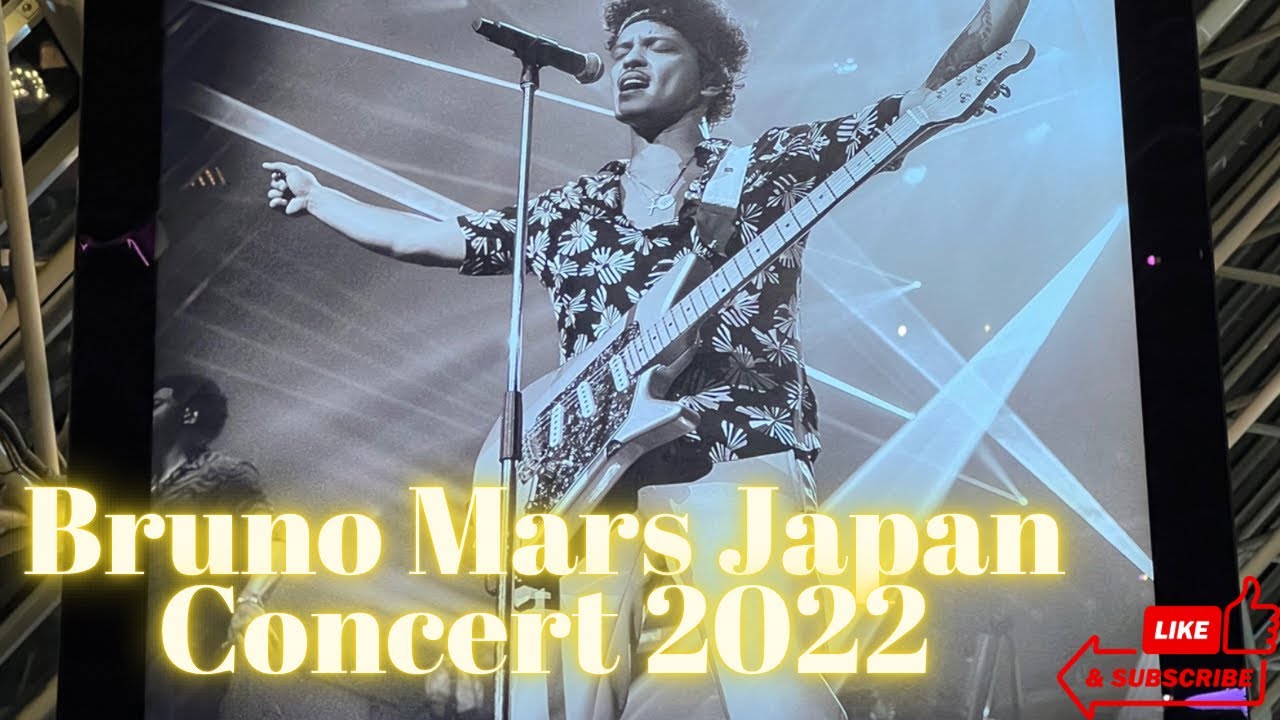 Bruno Mars japan concert 10.26.2022 tokyodome originalvoice YouTube