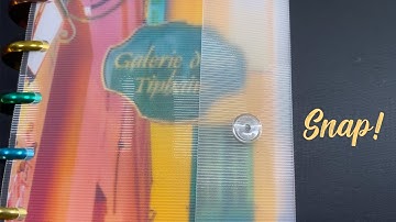 A snap cover for my discbound planner (tutorial) - Setting up my planning system for 2023, Part 6