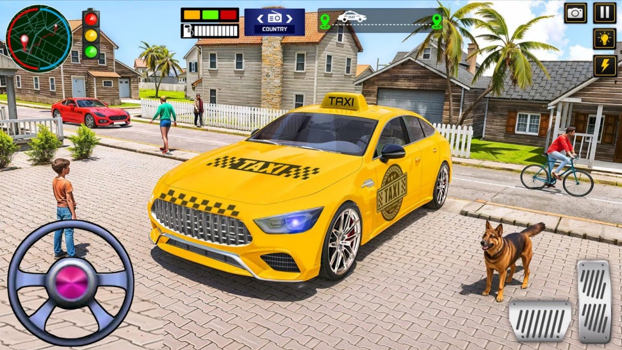 US City Car Taxi Drive Simulator Game - Car Taxi Prado Cab Simulator 3D - Andriod Gameplay