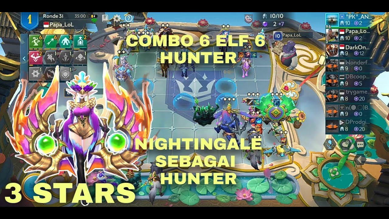 COMBO 6 ELF 6 HUNTER - Chess Rush Indonesia