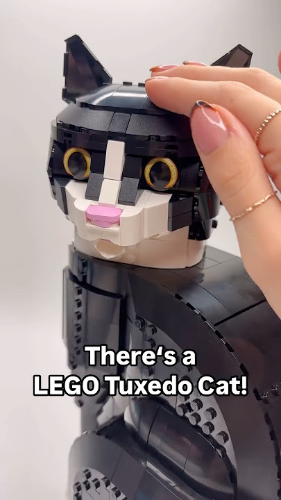 LEGO Ideas Tuxedo Cat 🐈‍⬛🐾 #legoideas #tuxedocat #catlover