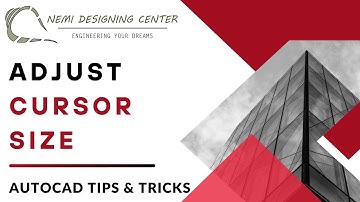 How to Adjust Cursor Size? | AutoCAD Tips & Tricks | Nemi Designing Center | #autocadcursorsize