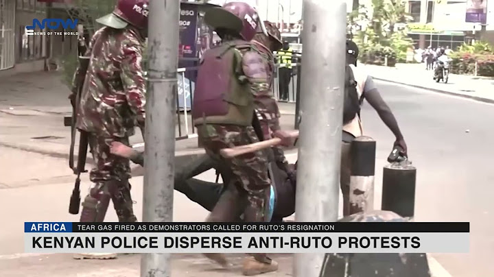 Kenyan Police Disperse Anti-Ruto Protests