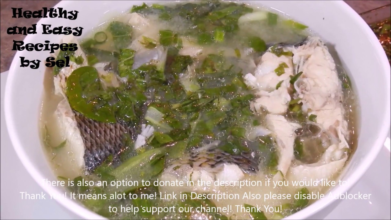 Stripe Bass Fish Sour Soup Recipe (Snou Chrouk Trei) YouTube