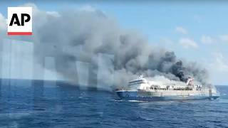 Ferry carrying 271 people catches on fire in Indonesia