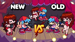 Friday Night Funkin - New Vs Old Bf & Gf Doubling Down