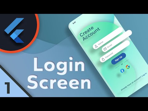 Login Screen UI - Part 1 | Flutter UI | Speed Code